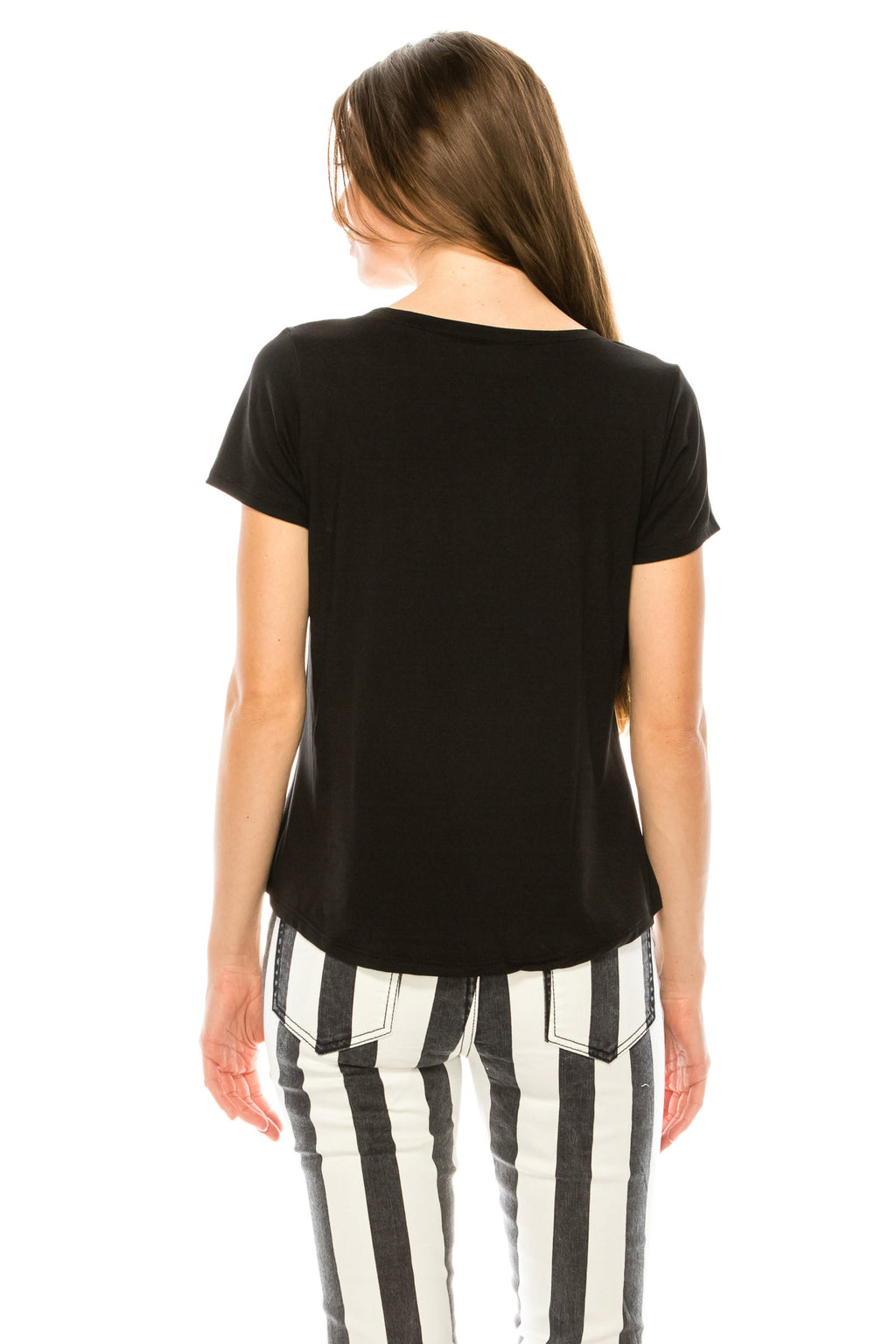BLAME IT ON MY ROOTS SHORT SLEEVE V NECK TOP-3
