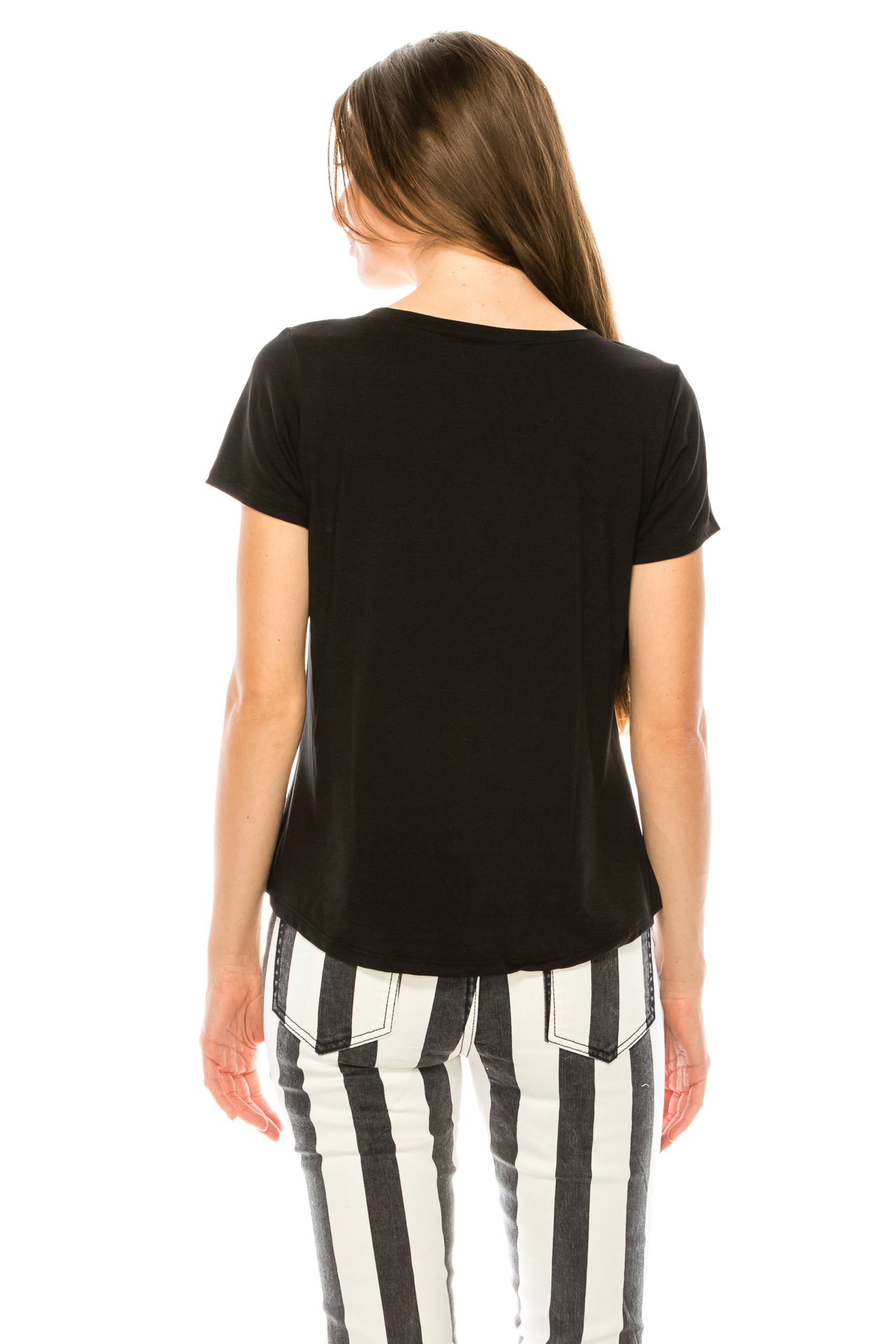 BLAME IT ON MY ROOTS SHORT SLEEVE V NECK TOP-3