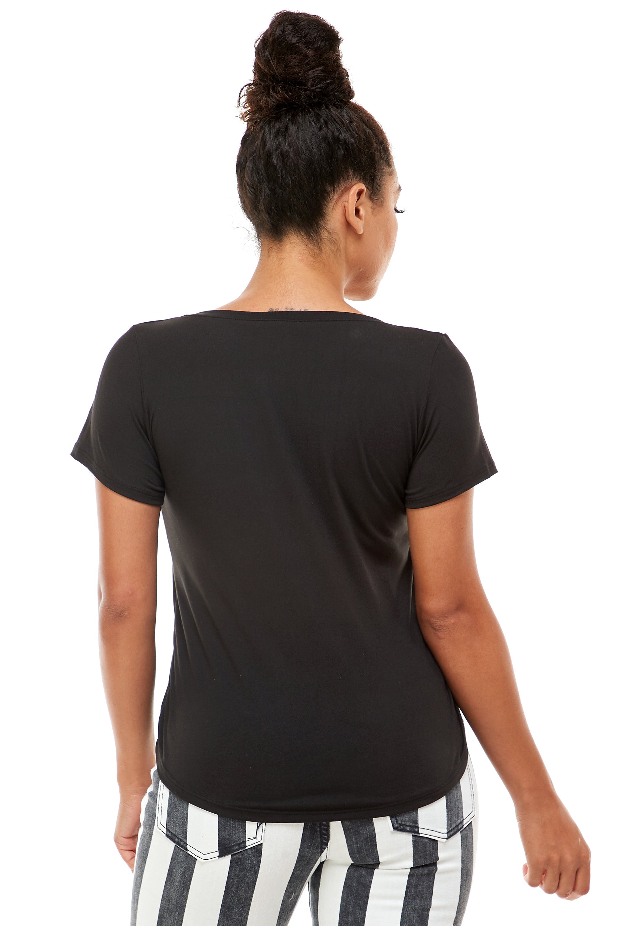 MISFIT MEOW CAT V NECK SHORT SLEEVE-4