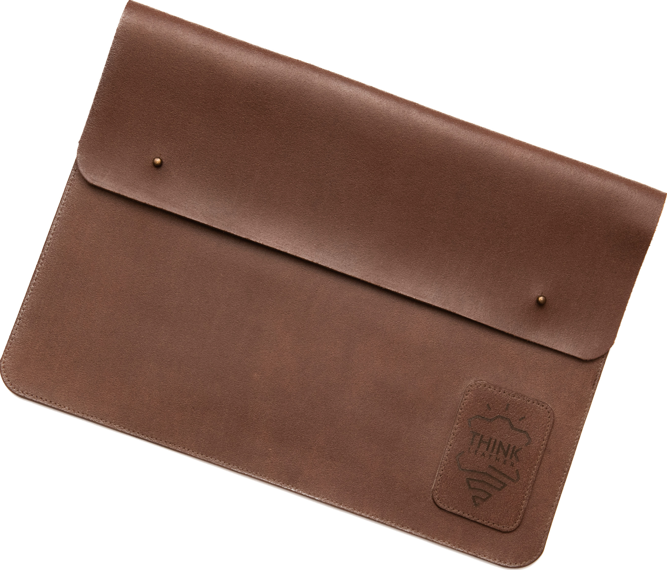 COVER MACBOOK 13" with a flap dark brown-1