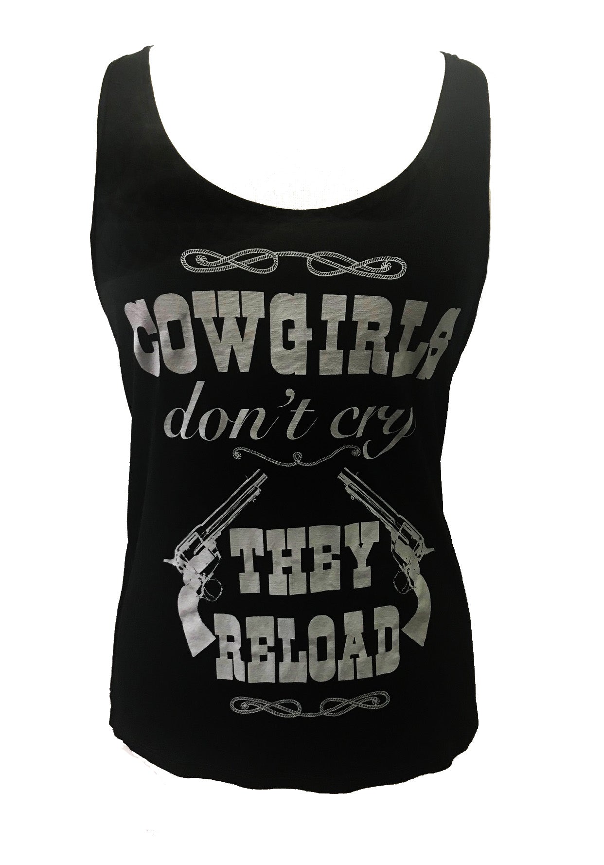 COWGIRLS DON'T CRY THEY RELOAD TANK TOP-1